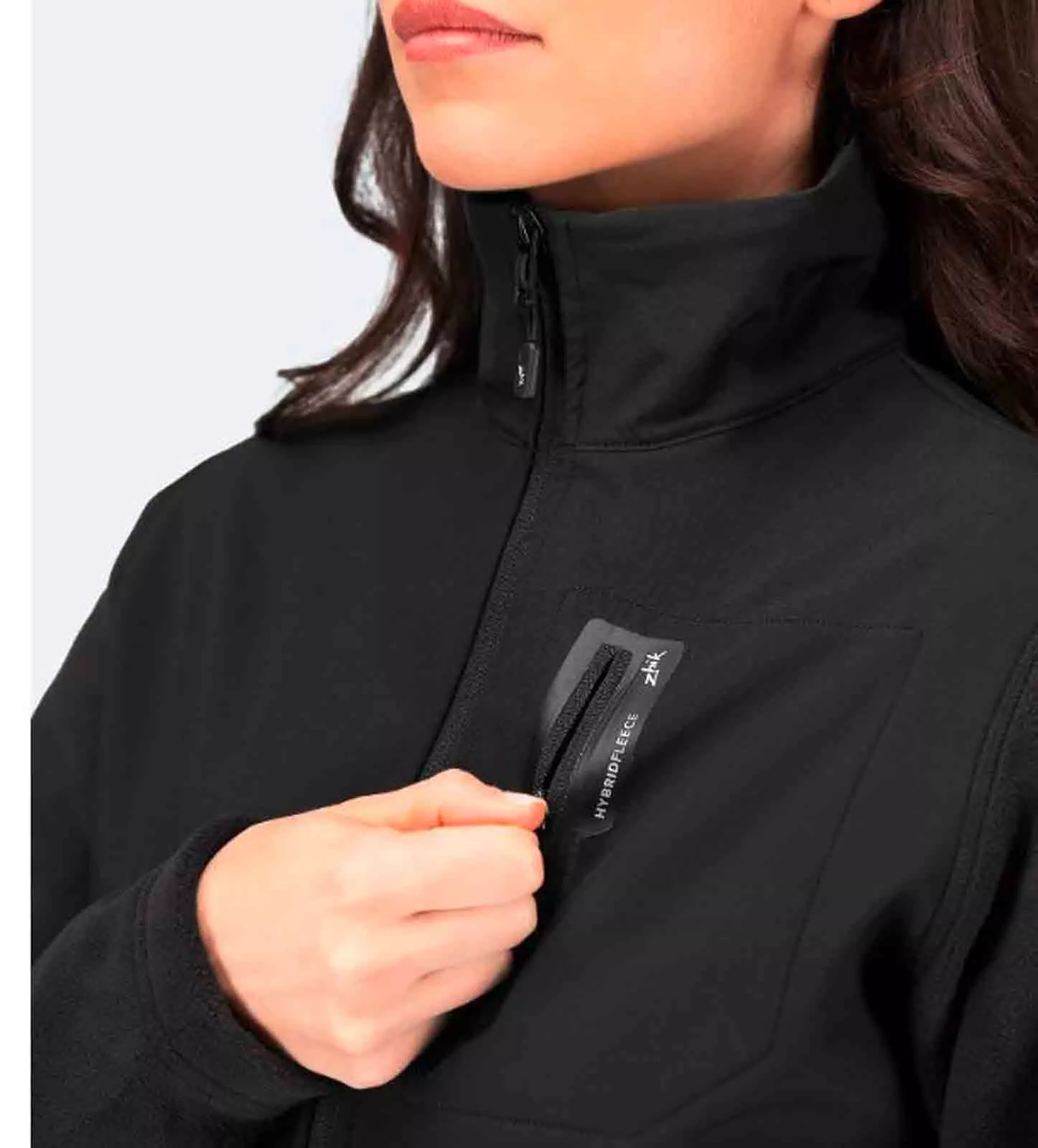 Damen Hybrid Fleece Jacke
