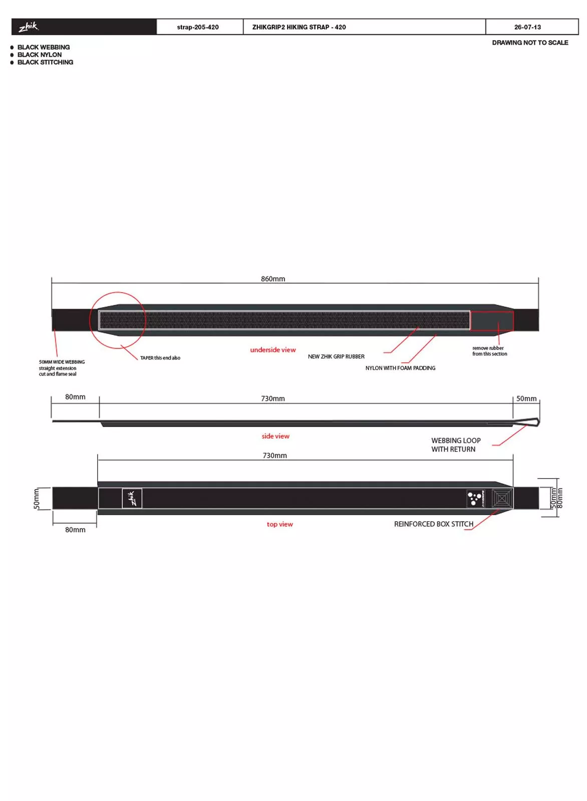 Zhikgrip II 420 Strap